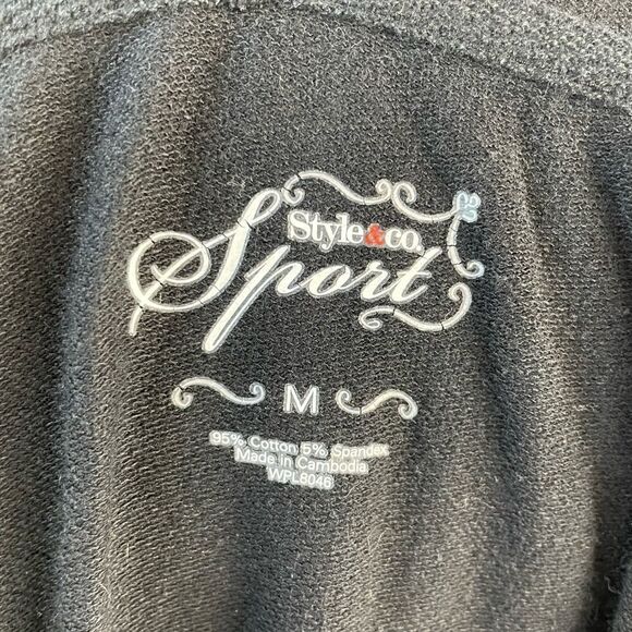 Style & Co Sport Full Zip Hoodie Size M EUC - Picture 7 of 7